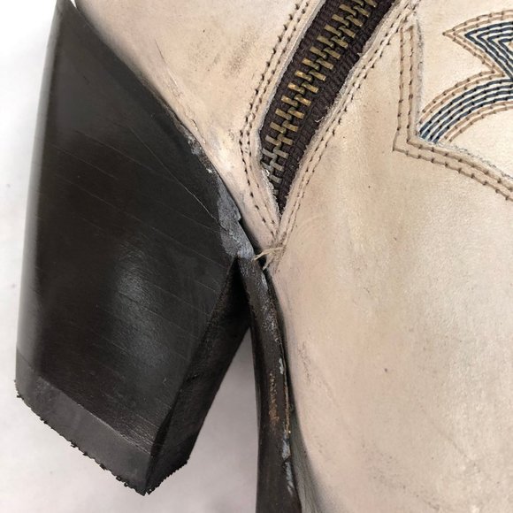 Dan Post® Ladies Loverly White Snip Toe Tall Leather Boots DP4377 - Picture 11 of 11